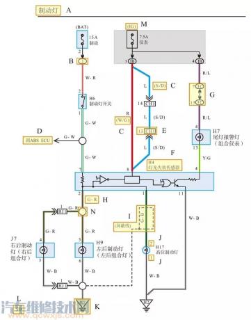 丰田汽车电路图怎么看 (图解)