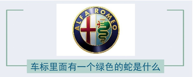 车标里面有一个绿色的蛇是什么