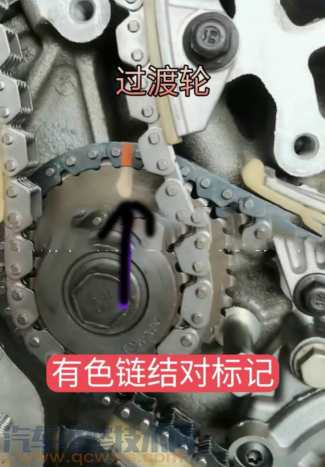 凯迪拉克正时链条记号,凯迪拉克正时链条图 凯迪拉克srx2830发动机正时链条校对方法凯迪拉克srx发动机正时校对图