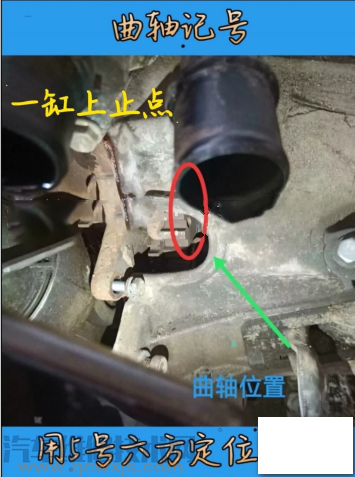 1标志408正时曲轴记号,标致408正时皮带安装图 标志408 1.8发动机正时校对图片(彩图)