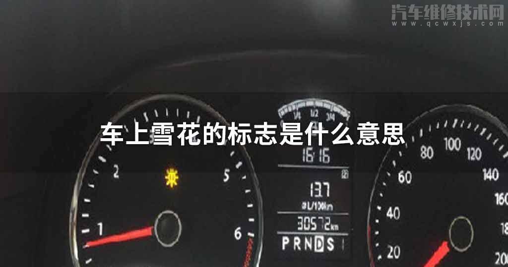 车上雪花的标志是指什么意思