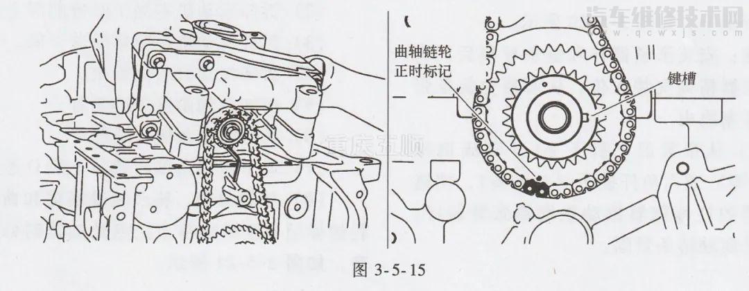 三菱蓝瑟正时怎么对 三菱蓝瑟(2.4l4b12)2009-2012)正时图解
