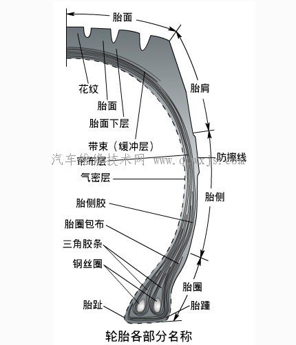 【轮胎 作用 结构 类型】图2