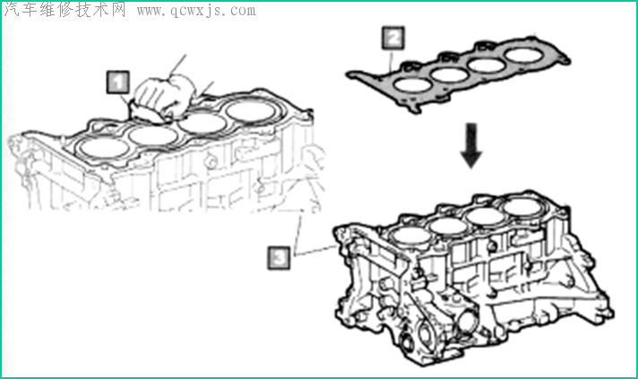 发动机气缸垫的安装