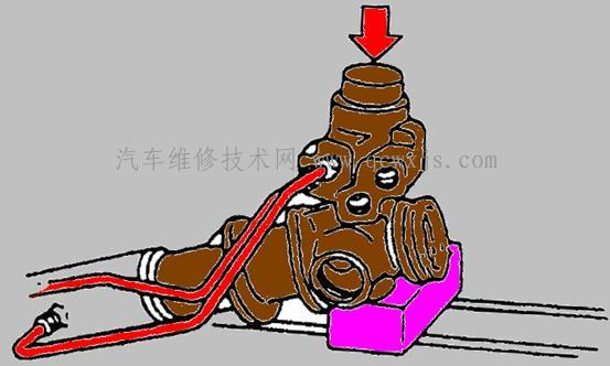 【动力转向器检查、组装与调整】图1