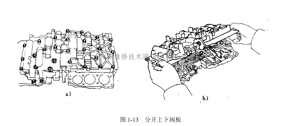 【自动变速器阀体的拆装】图1