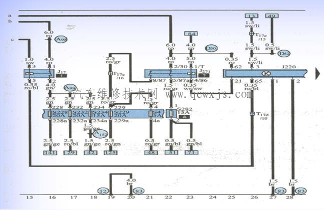 大众电路图读图实例