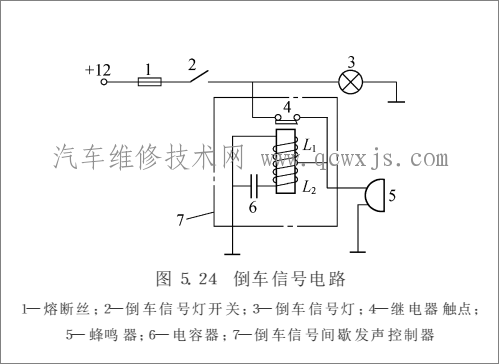 【倒车灯信号装置及倒车雷达工作原理】图3