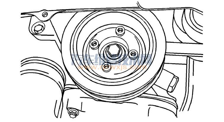 【新凯越轿车1.8L（L75发动机）正时皮带拆装步骤】图3