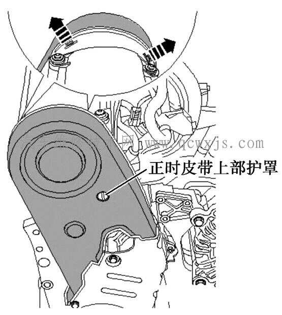 【速腾轿车1.6L发动机正时皮带拆装步骤】图2