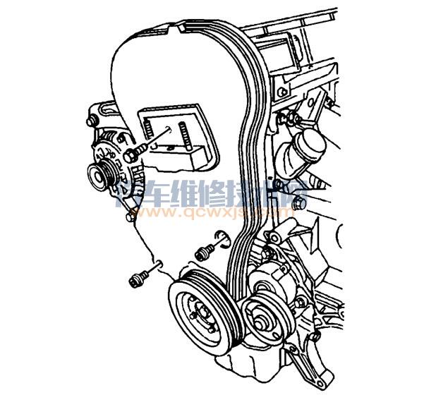 【新景程正时皮带拆卸与安装步骤】图4