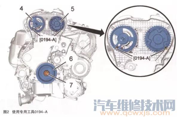 【雪铁龙C5 2.0 EW10A发动机正时皮带校对】图2