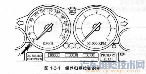 2002〜2005年款揽胜保养灯归零设定方法