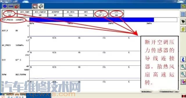 【长安福特翼博汽车空调制冷效果差维修案例】图4