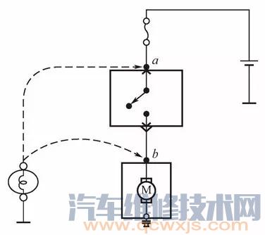 用测试灯查找电路断路位置方法