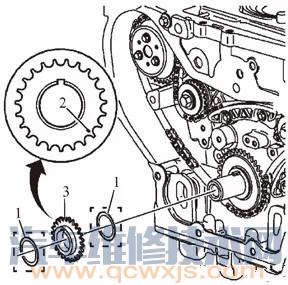 【别克GL8发动机正时安装校对方法】图3