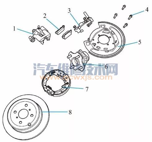 【盘式制动器的拆装步骤（图解）】图1