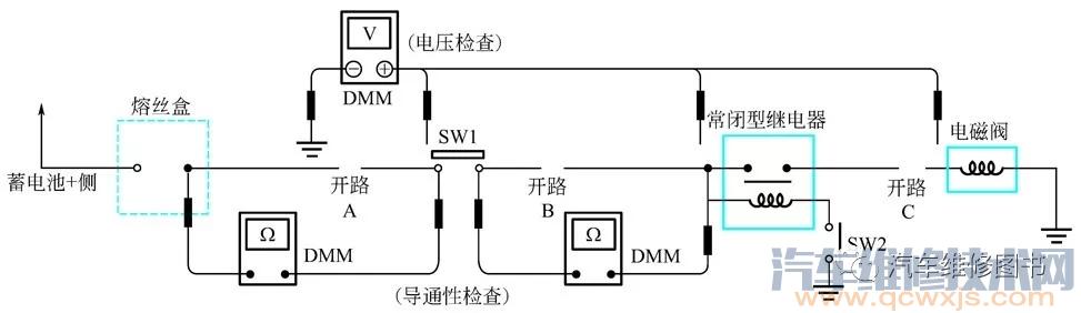 用万用表检测电路开路（图解）