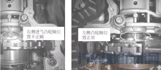 奔驰W212 发动机故障灯亮且启动困难报故障码P034062