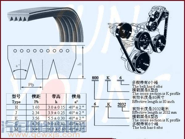 【发动机附件传动带的检测】图2