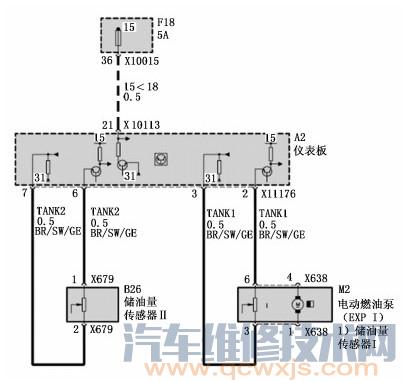 宝马520仪表显示不正常线路故障维修案例