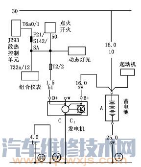 奥迪A6仪表充电指示灯偶尔亮起