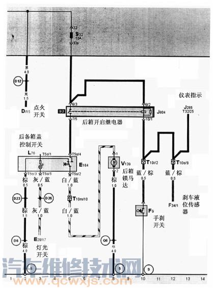 桑塔纳3000拉手刹仪表照明灯亮起