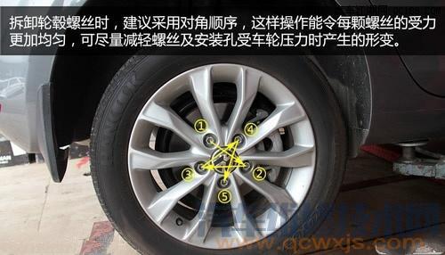 【更换车轮拆卸步骤 车轮拆卸方向（图解）】图3