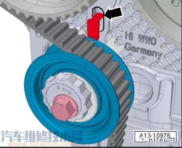 【EA211发动机正时皮带安装及调整（图解）】图4