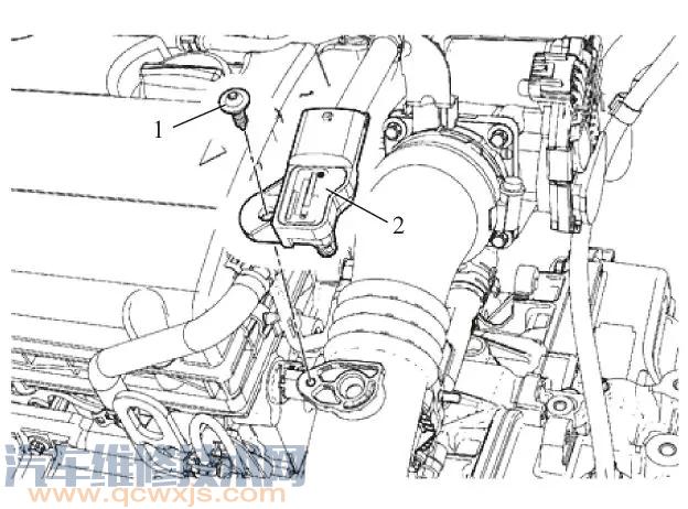 【进气温度传感器的安装位置、作用、工作原理及检测方法】图1