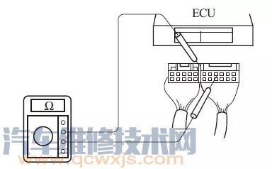 ECU电控单元端子间电阻的测量方法和步骤