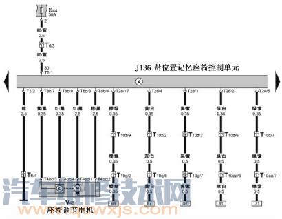 帕萨特领驭电动座椅不工作维修案例