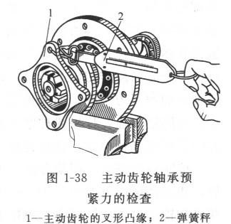 单级主减速器轴承预紧度的调整