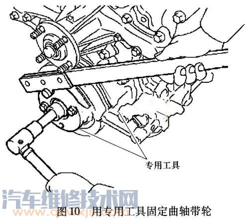 曲轴轮拆卸专用工具 曲轴带轮工具的使用