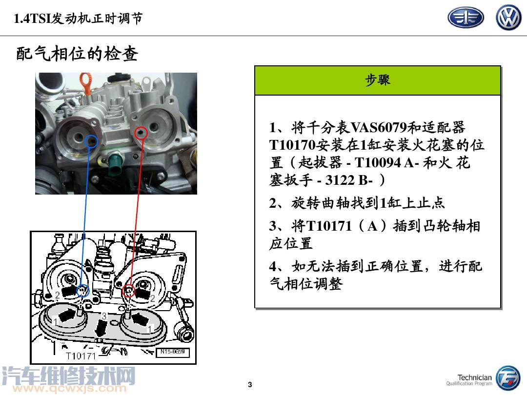 【大众1.4TSI发动机正时校对方法（图解）】图3