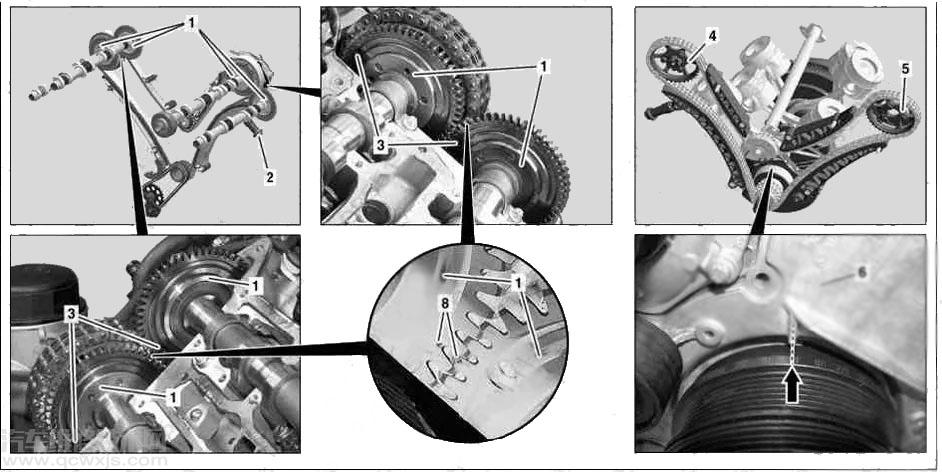 【奔驰gl350正时链条记号校对方法】图2