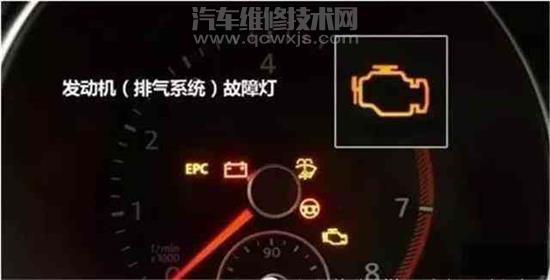 发动机排气系统故障灯是哪个