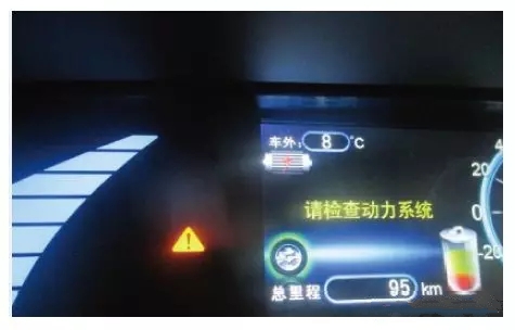 比亚迪e6车辆挂挡不走车OK灯亮仪表显示请检查动力系统