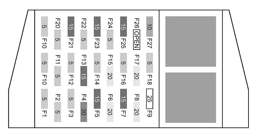 【特斯拉MODEL S 2014～2018年款保险丝与继电器位置】图2