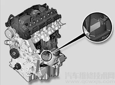 宝马发动机号在哪里  宝马发动机号位置图