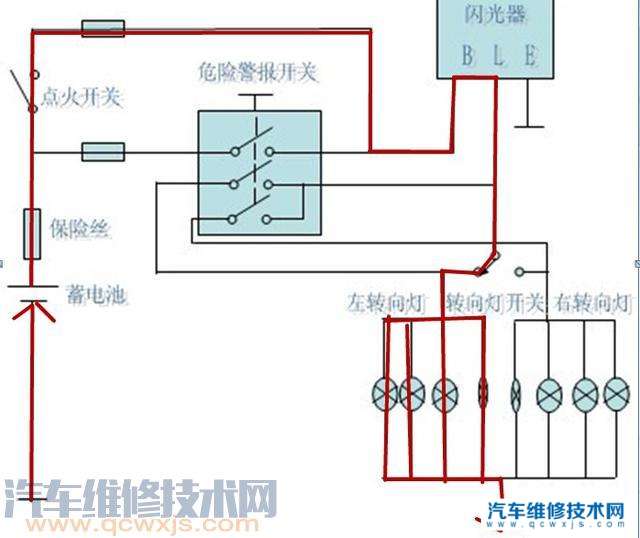 【汽车转向灯工作原理  汽车转向灯电路图】图4