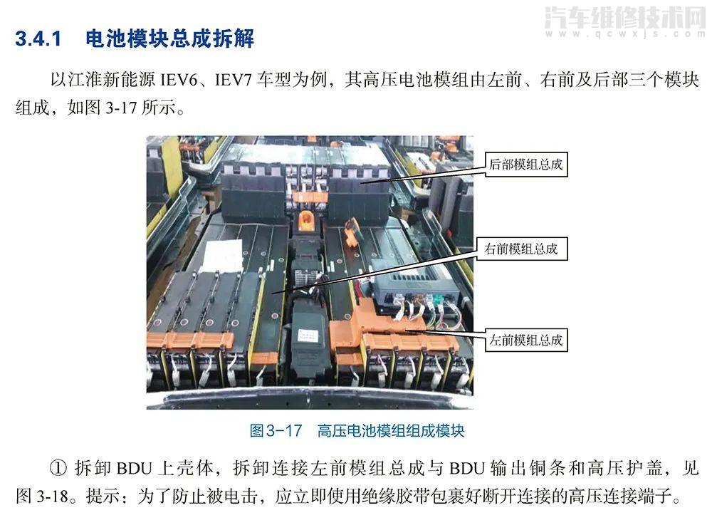 新能源汽车高压电池模块的内部拆装步骤（图解）