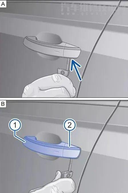 【大众辉昂车门、后备箱应急开关使用方法】图2