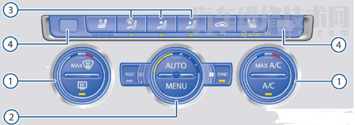 【大众迈腾空调按键图解 迈腾空调的使用说明】图1