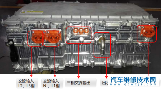 【比亚迪e5高压电控总成的组成原理和检修方法（图）】图2