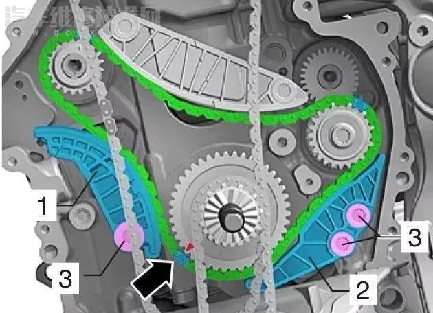 大众EA888发动机正时链条和高压油泵拆装图解
