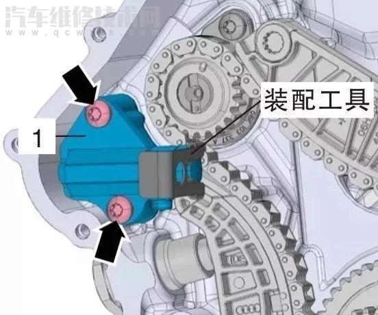 大众EA888发动机正时链条和高压油泵拆装图解