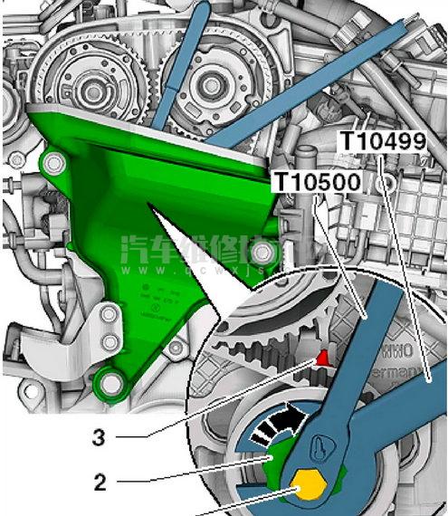 大众朗逸16正时校对图(ea211发动机正时图)