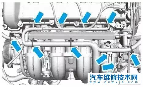 【发动机进气歧管、排气歧管、气缸盖的拆装步骤（图解）】图2