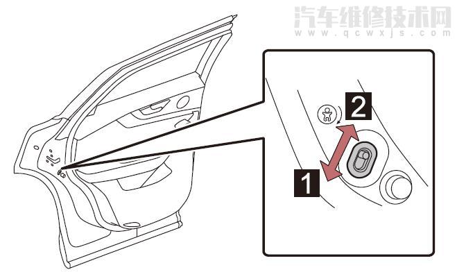 红旗hs5儿童锁解锁上锁方法